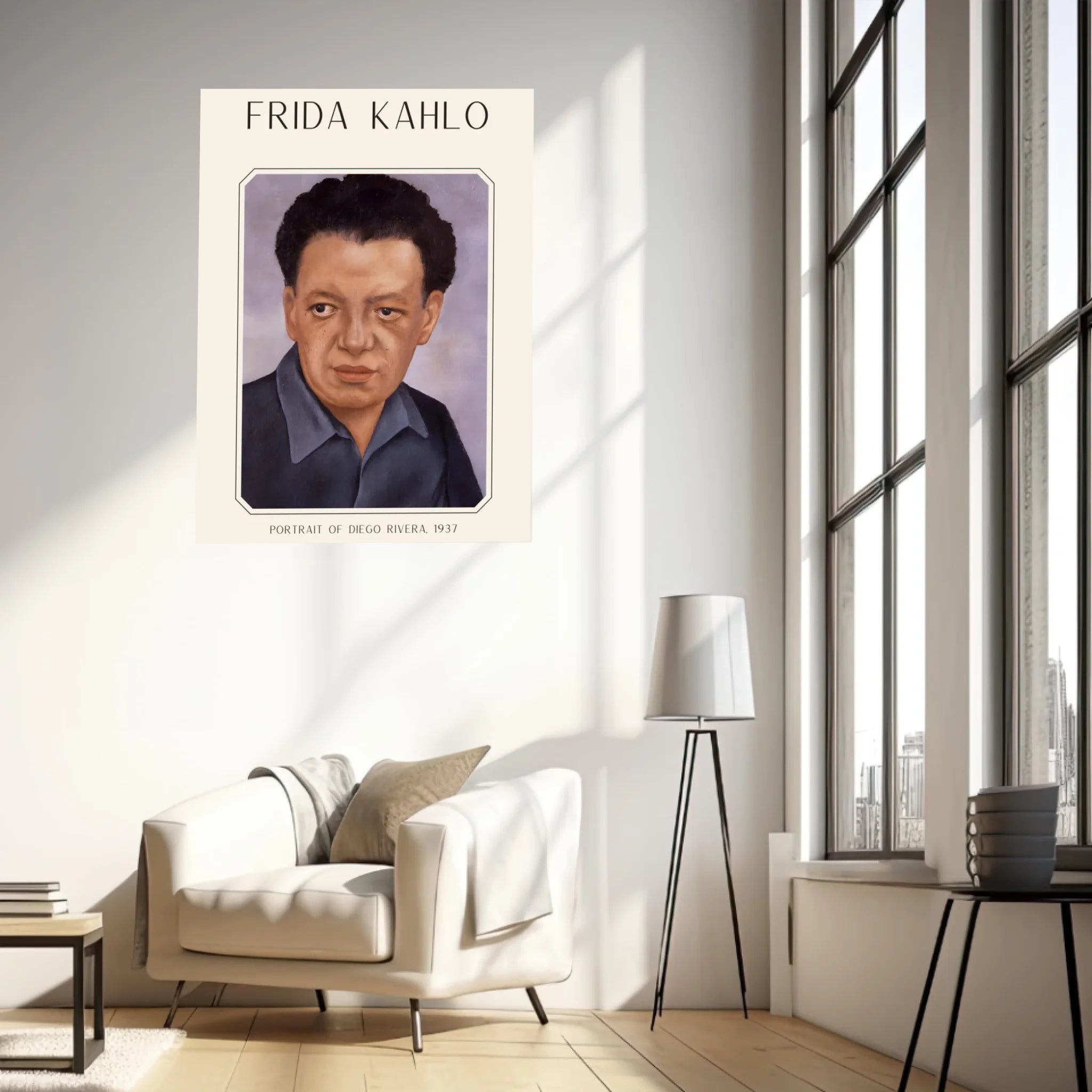Affiche Frida Kahlo – Portrait Of Diego Rivera 1937