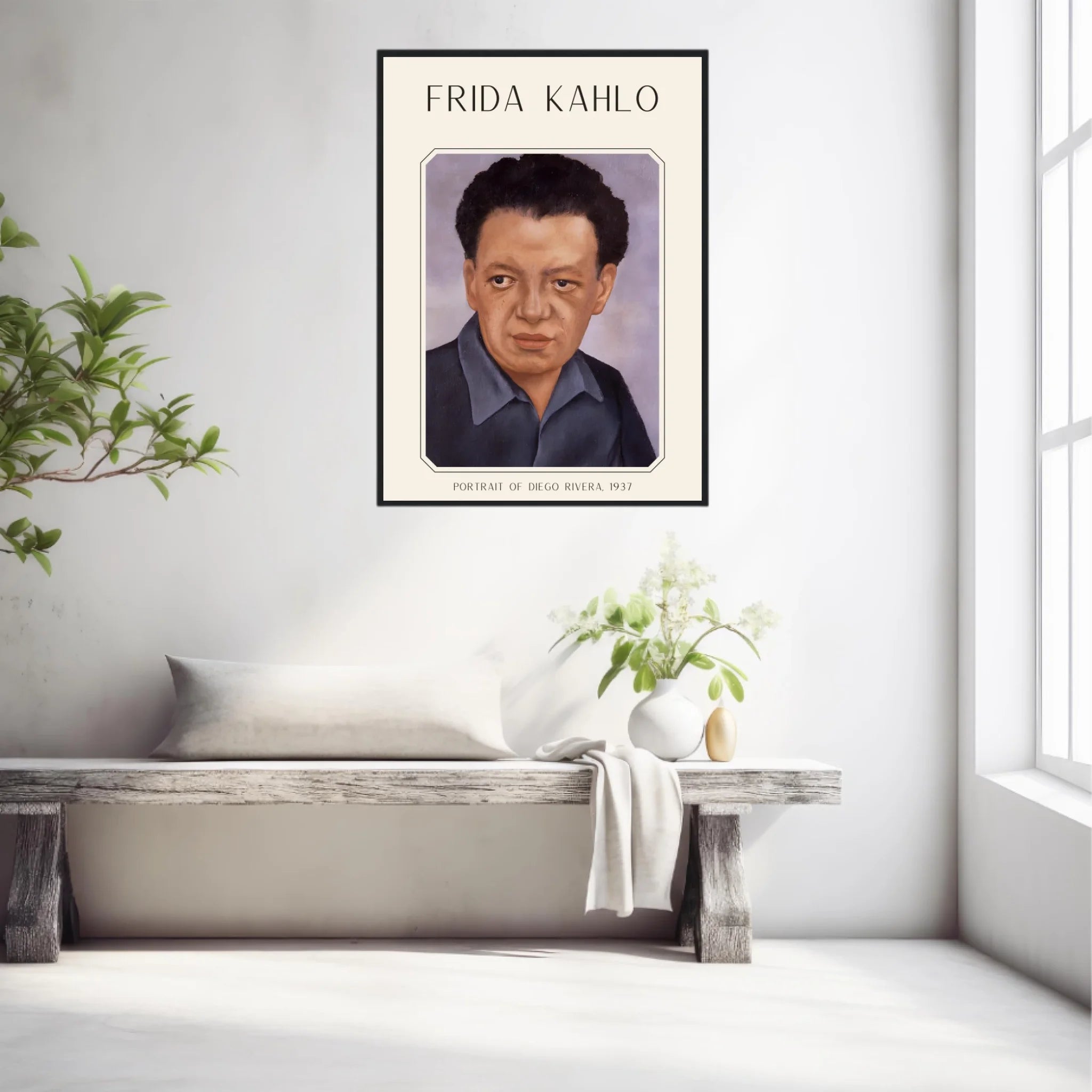 Affiche Frida Kahlo – Portrait Of Diego Rivera 1937