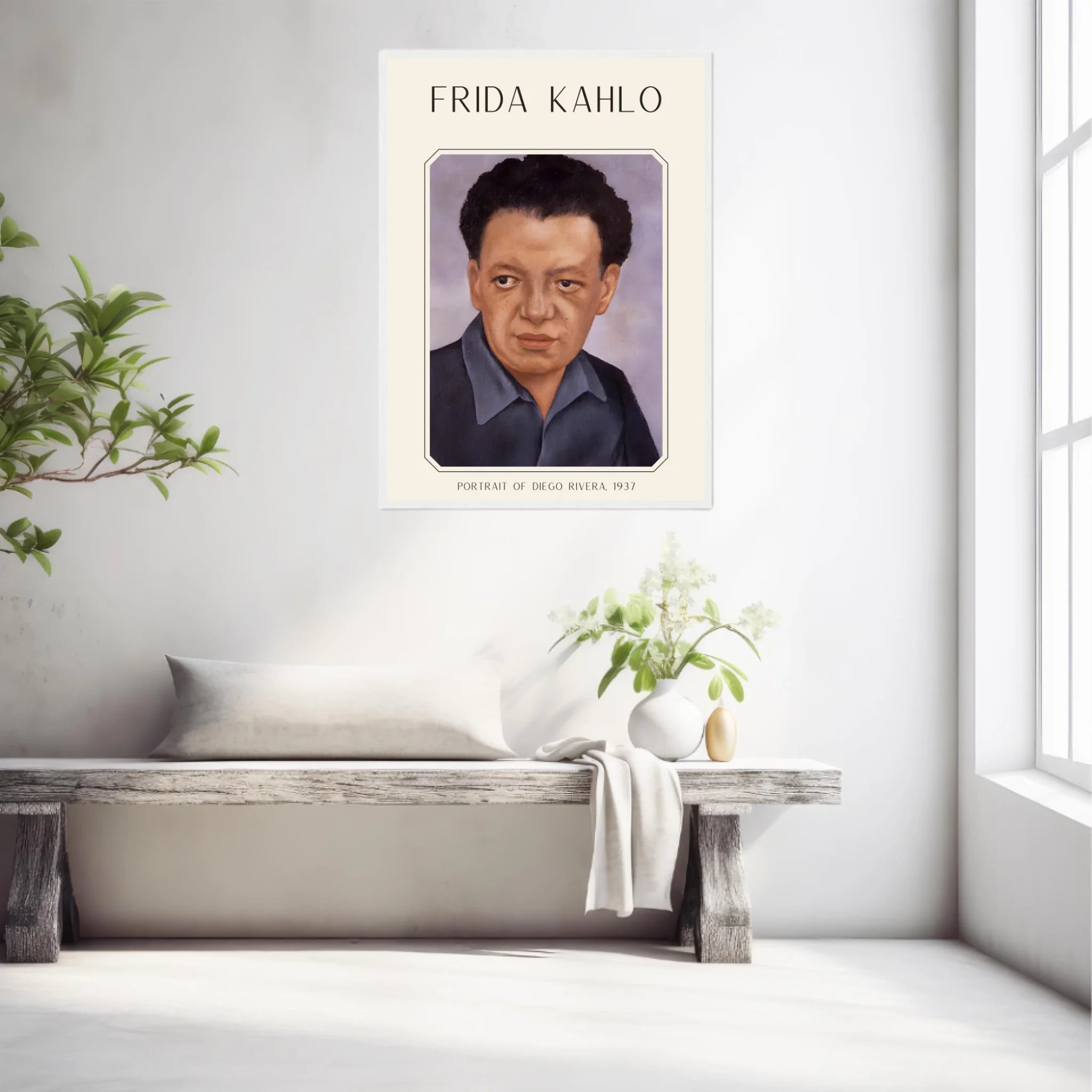 Affiche Frida Kahlo – Portrait Of Diego Rivera 1937
