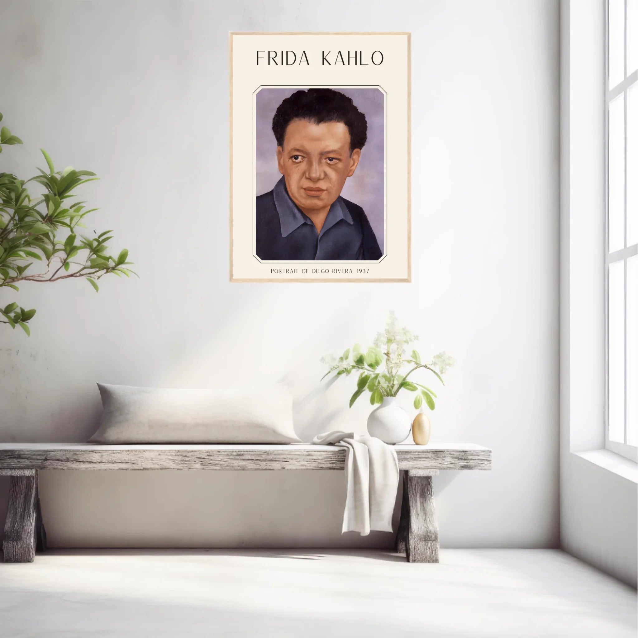 Affiche Frida Kahlo – Portrait Of Diego Rivera 1937