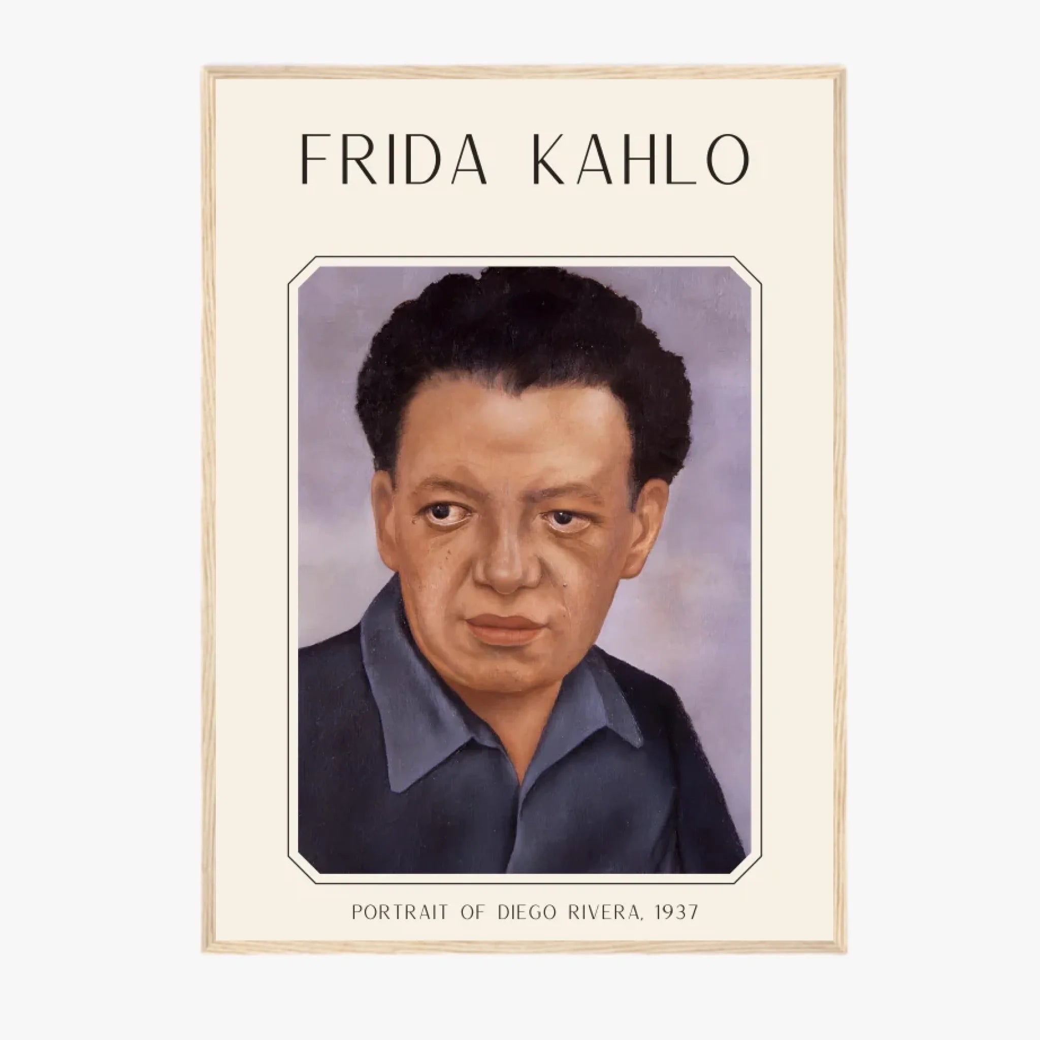Affiche Frida Kahlo – Portrait Of Diego Rivera 1937
