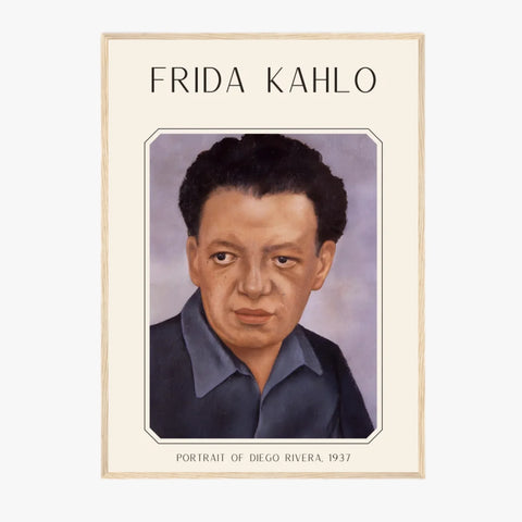 Affiche Frida Kahlo – Portrait Of Diego Rivera 1937