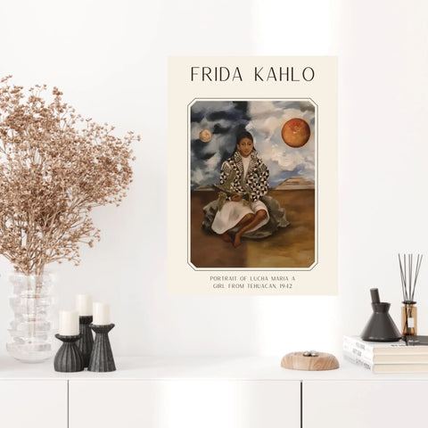 Affiche Frida Kahlo – Portrait Of Lucha Maria A Girl From Tehuacan 1942
