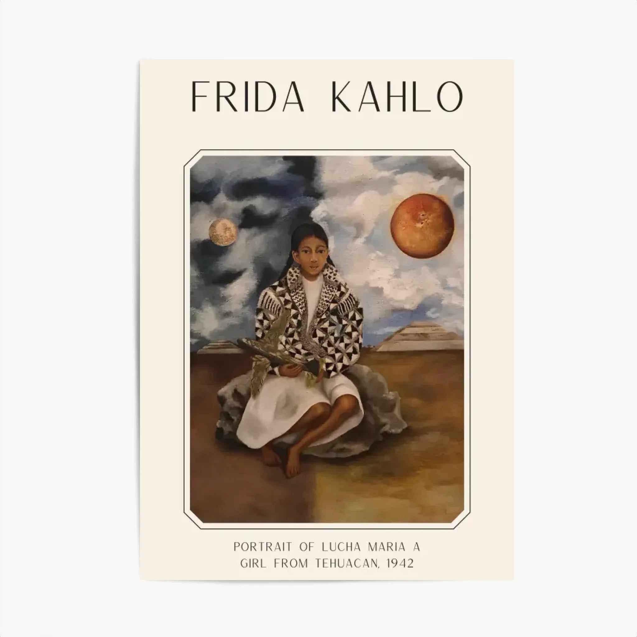 Affiche Frida Kahlo – Portrait Of Lucha Maria A Girl From Tehuacan 1942