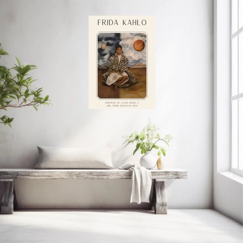Affiche Frida Kahlo – Portrait Of Lucha Maria A Girl From Tehuacan 1942
