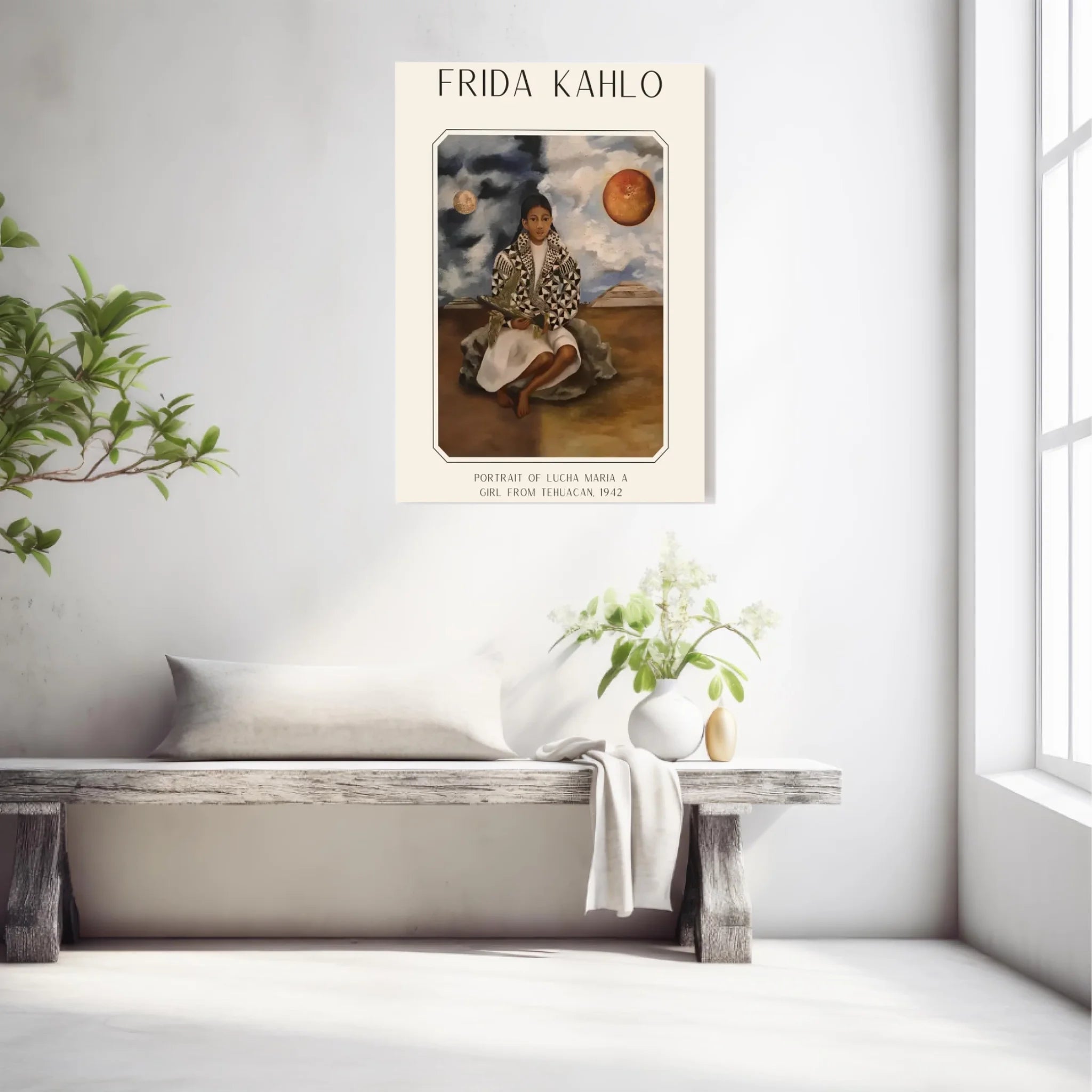 Affiche Frida Kahlo – Portrait Of Lucha Maria A Girl From Tehuacan 1942