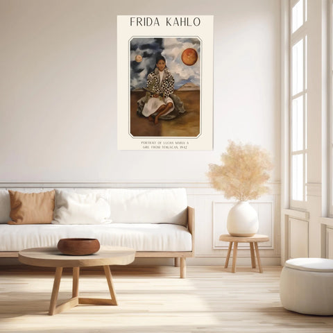 Affiche Frida Kahlo – Portrait Of Lucha Maria A Girl From Tehuacan 1942