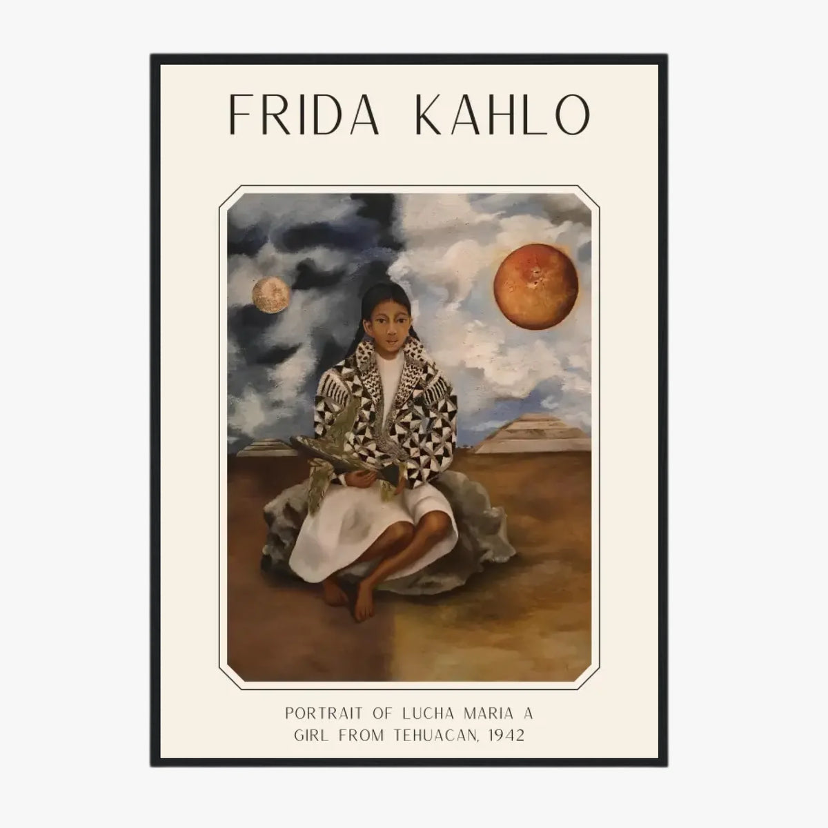 Affiche Frida Kahlo – Portrait Of Lucha Maria A Girl From Tehuacan 1942