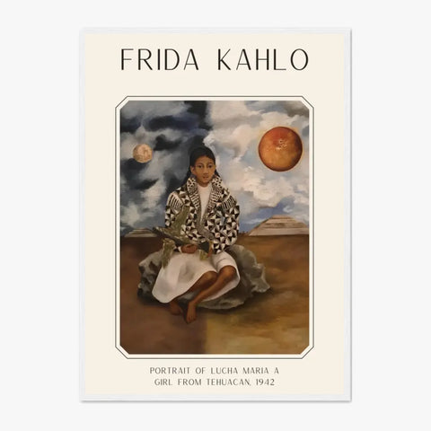 Affiche Frida Kahlo – Portrait Of Lucha Maria A Girl From Tehuacan 1942