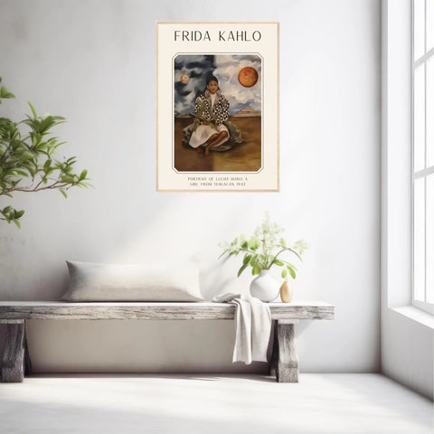 Affiche Frida Kahlo – Portrait Of Lucha Maria A Girl From Tehuacan 1942
