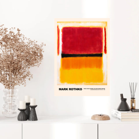 Mark Rothko Violet Black Orange Yellow On White And Red