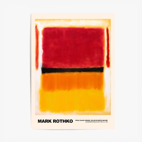 Mark Rothko Violet Black Orange Yellow On White And Red