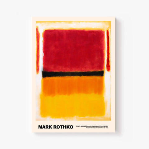 Mark Rothko Violet Black Orange Yellow On White And Red