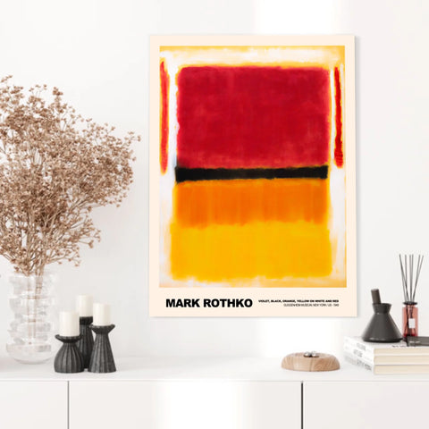Mark Rothko Violet Black Orange Yellow On White And Red