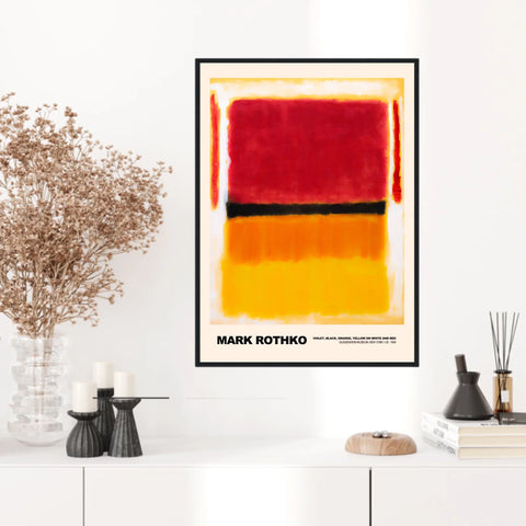 Mark Rothko Violet Black Orange Yellow On White And Red