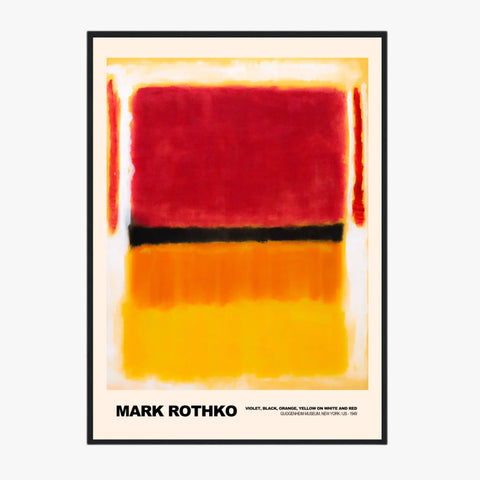 Mark Rothko Violet Black Orange Yellow On White And Red