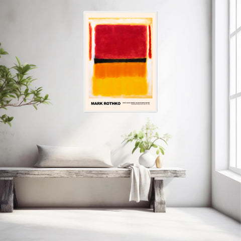 Mark Rothko Violet Black Orange Yellow On White And Red