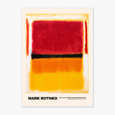 Mark Rothko Violet Black Orange Yellow On White And Red