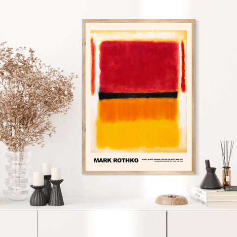 Mark Rothko Violet Black Orange Yellow On White And Red