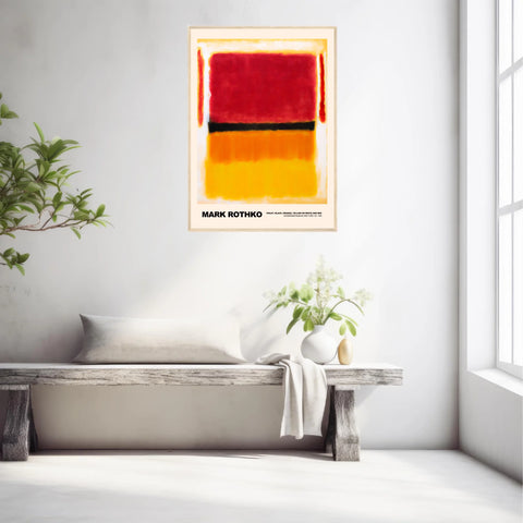 Mark Rothko Violet Black Orange Yellow On White And Red