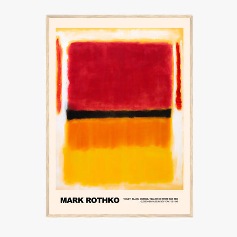 Mark Rothko Violet Black Orange Yellow On White And Red