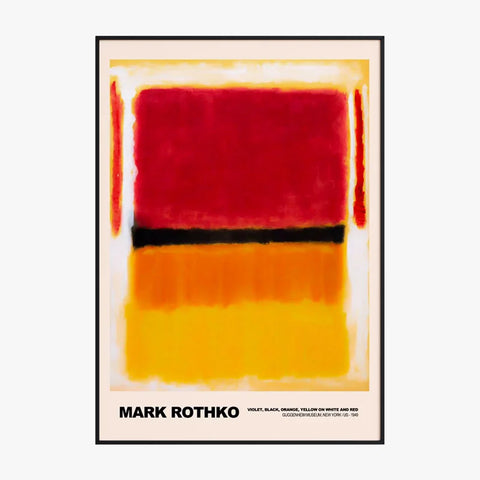 Mark Rothko Violet Black Orange Yellow On White And Red