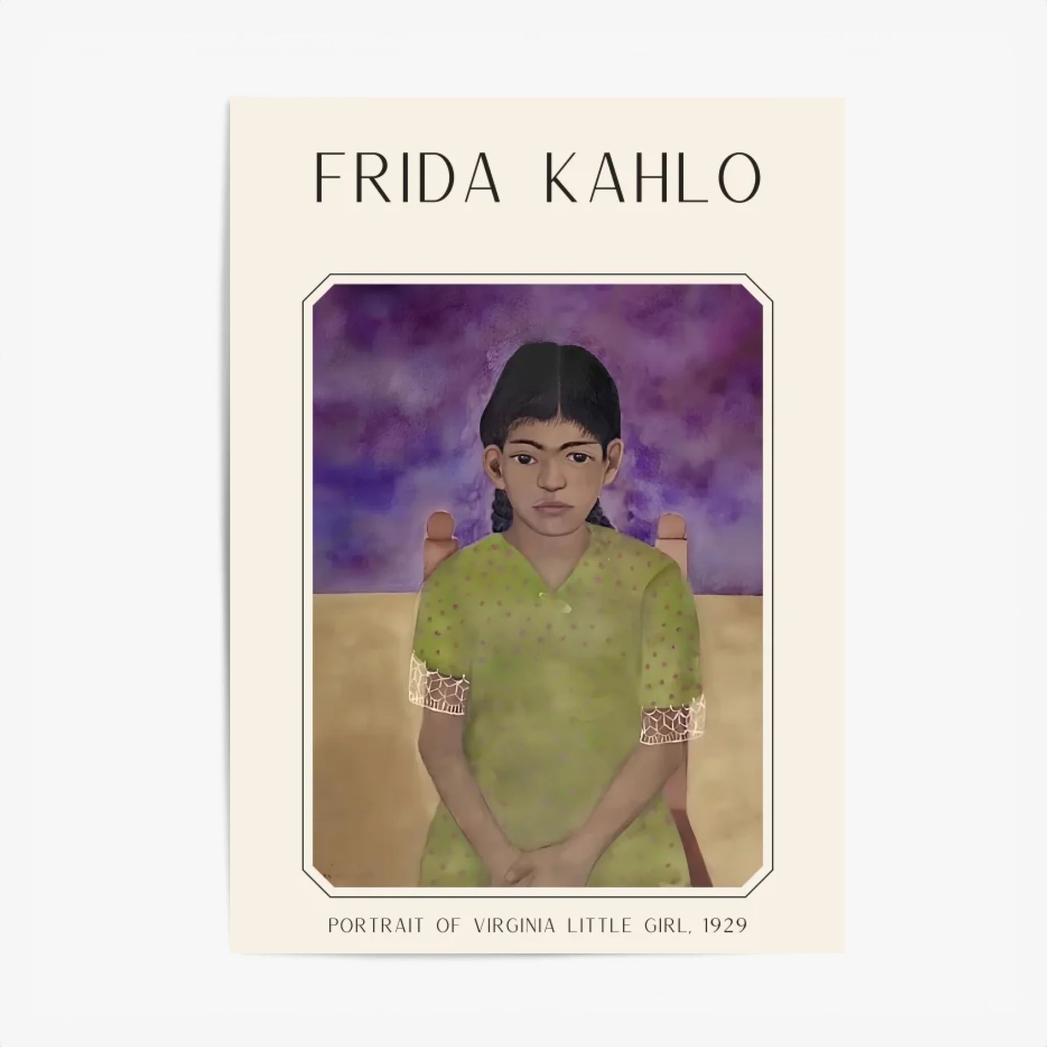 Affiche Frida Kahlo – Portrait Virginia Little Girl 1929