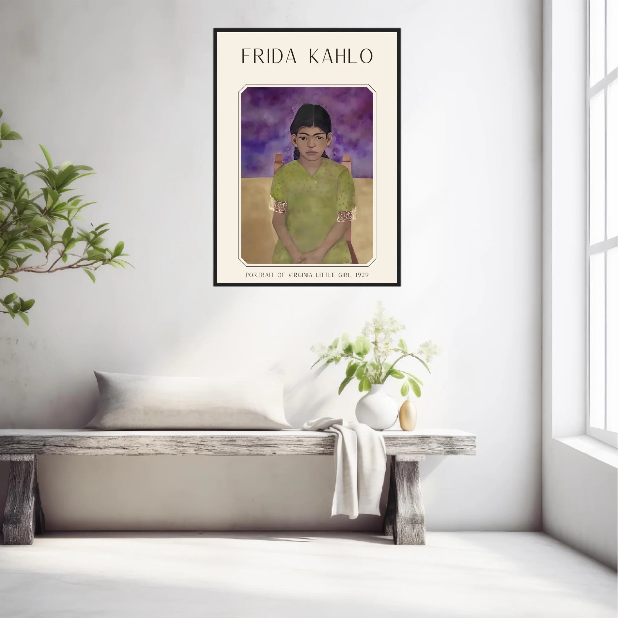 Affiche Frida Kahlo – Portrait Virginia Little Girl 1929