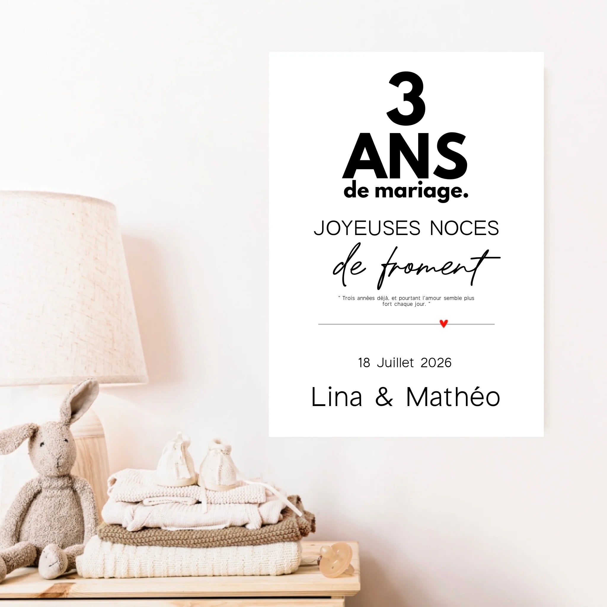 Affiche Personnalisée Noces De Froment