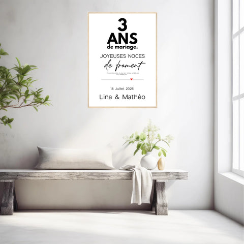Affiche Personnalisée Noces De Froment