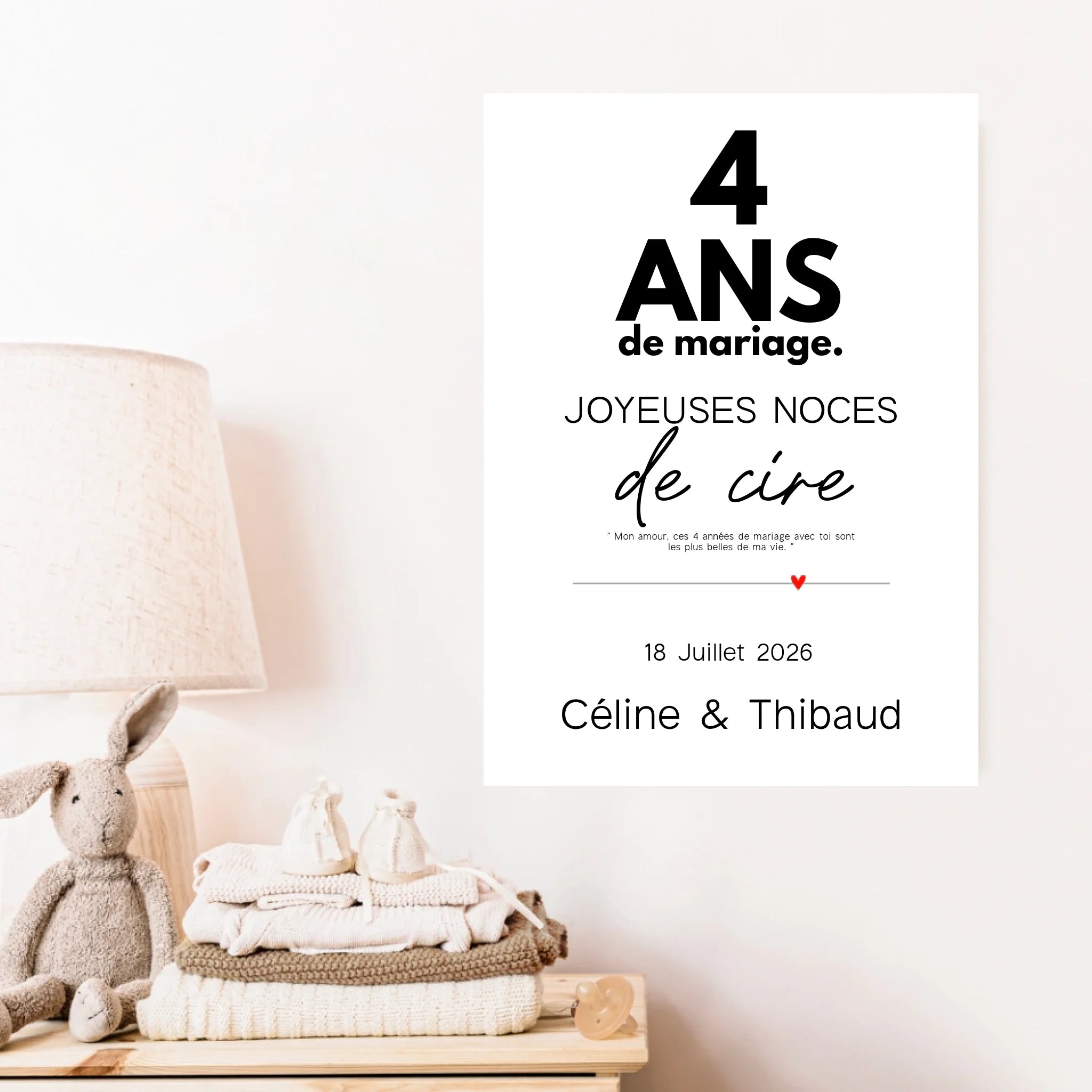 Affiche Personnalisée Noces De Cire