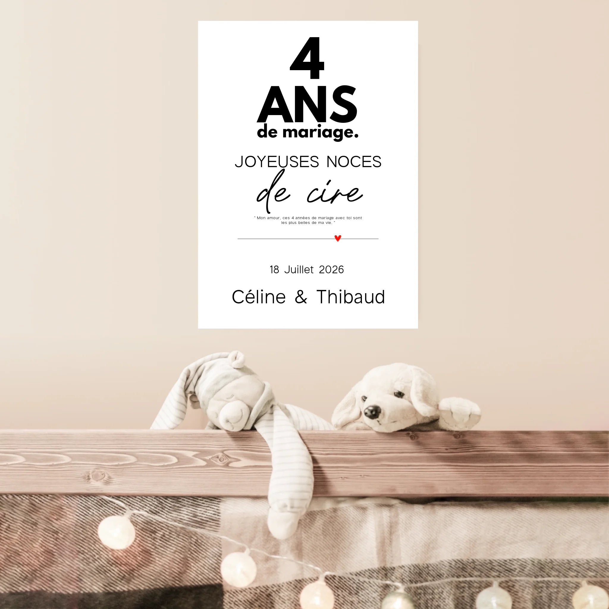 Affiche Personnalisée Noces De Cire