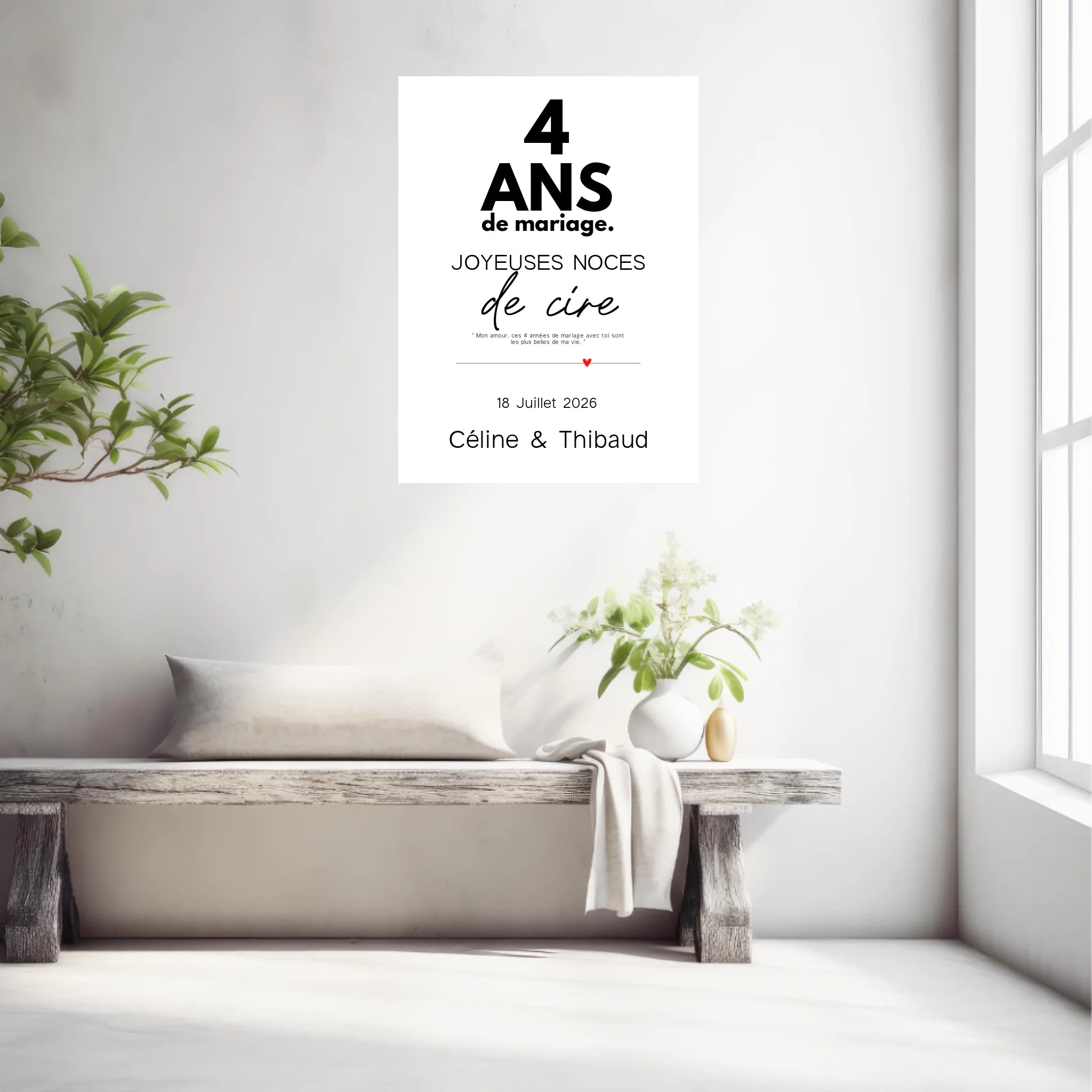 Affiche Personnalisée Noces De Cire