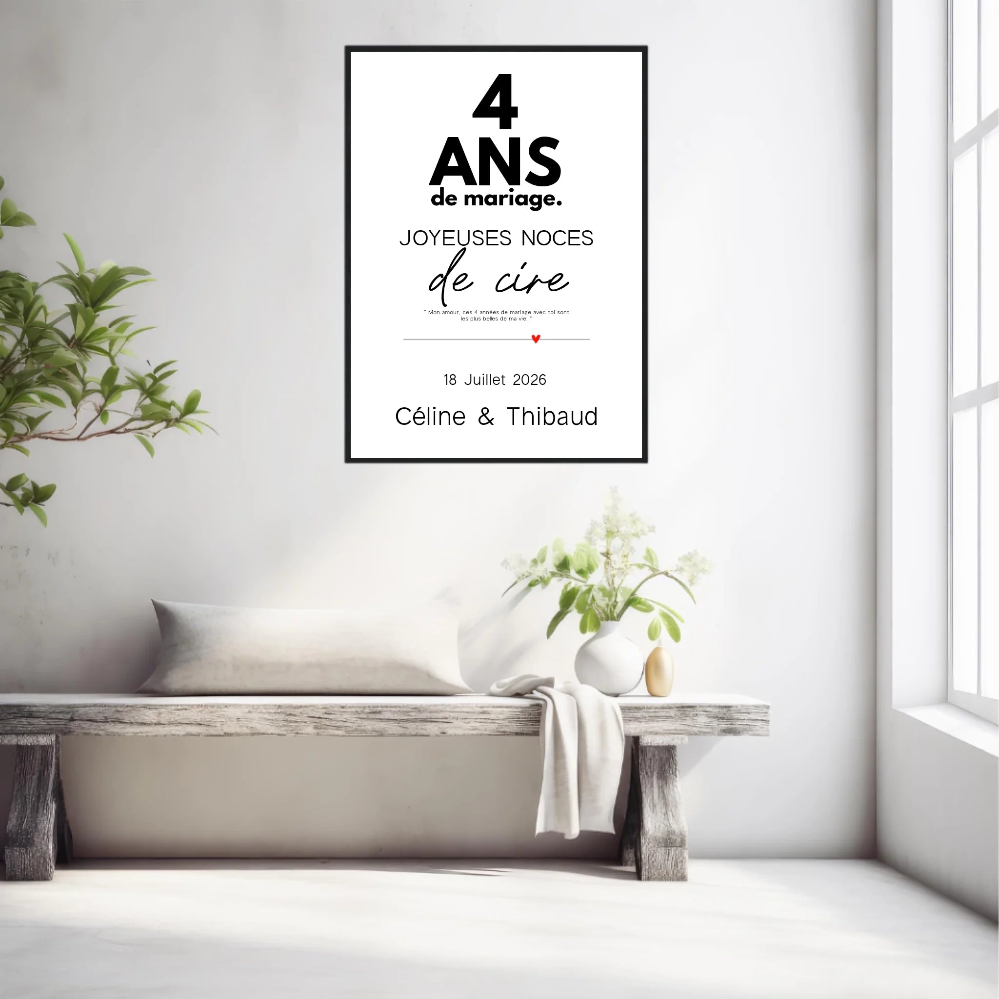 Affiche Personnalisée Noces De Cire