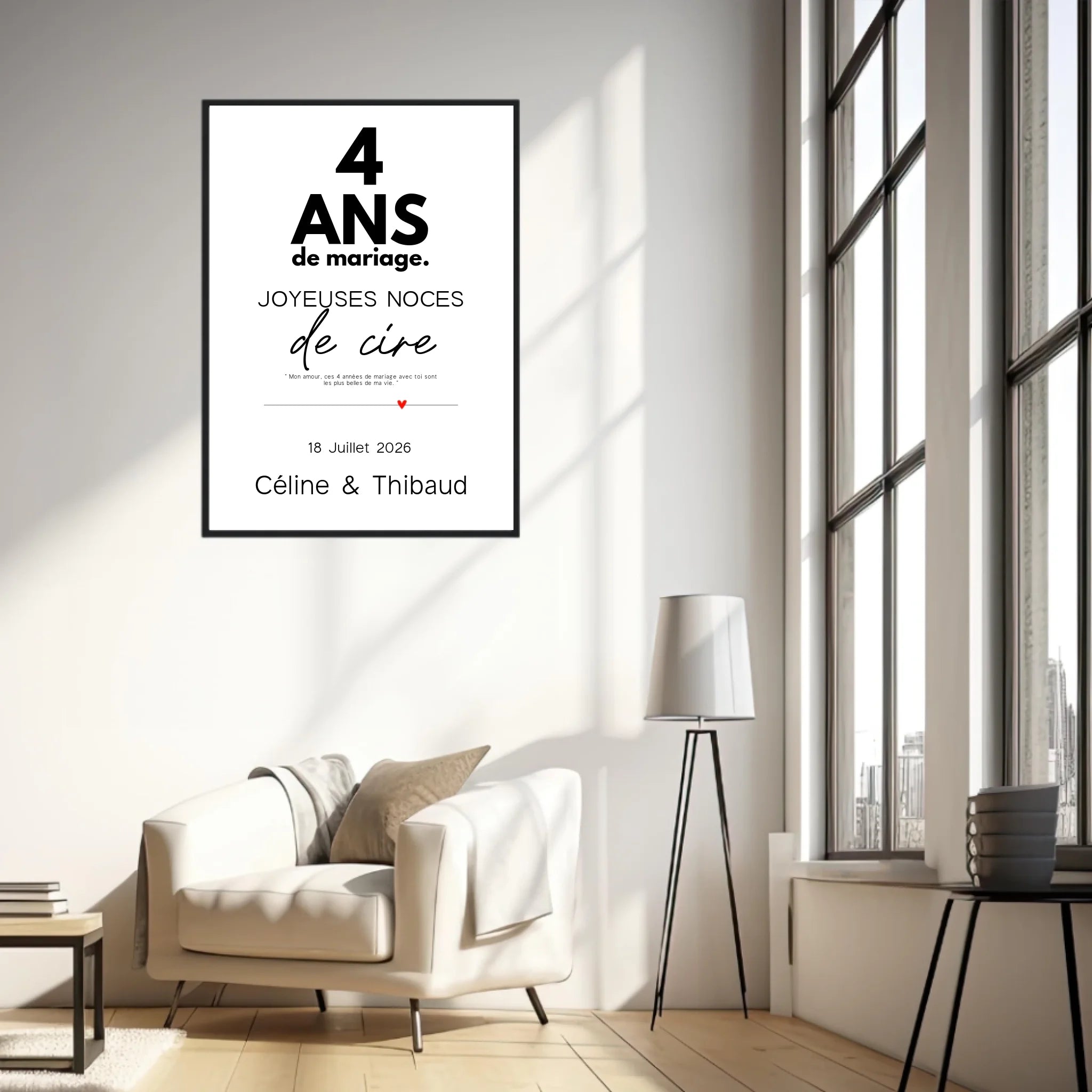 Affiche Personnalisée Noces De Cire