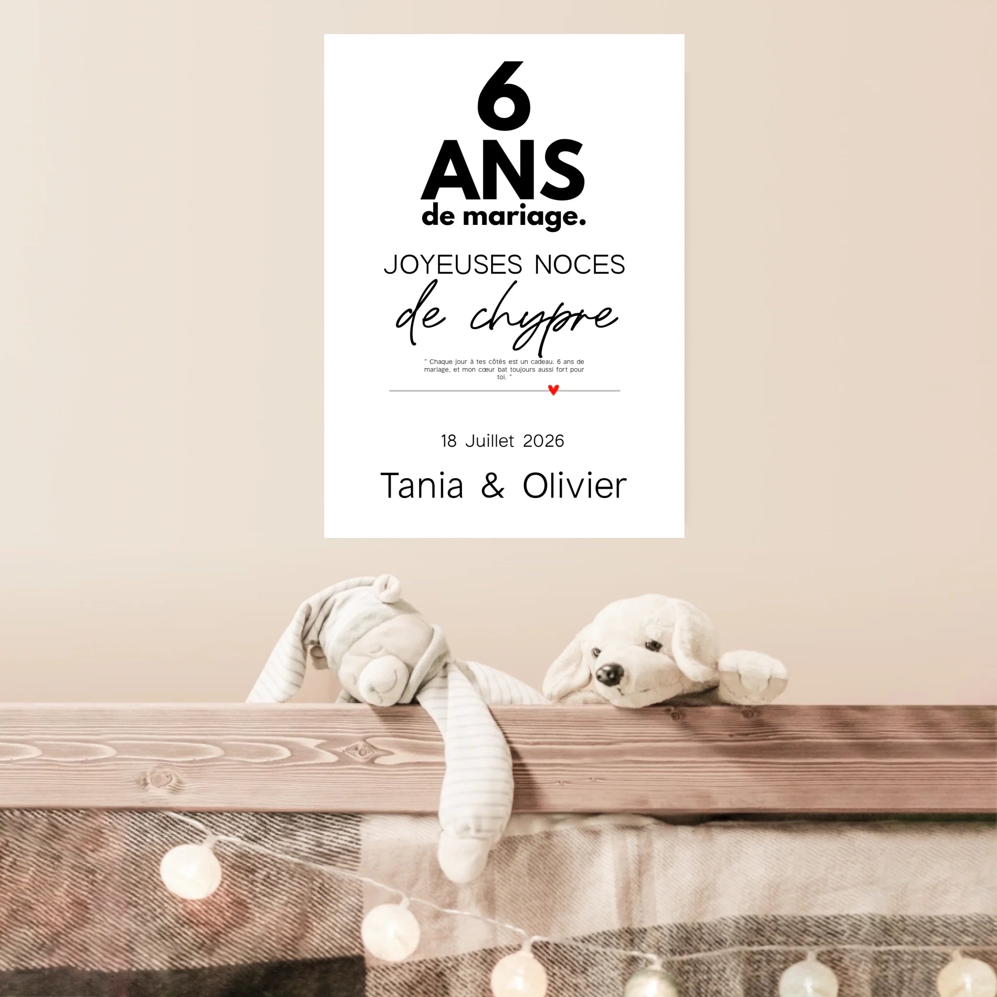 Affiche Personnalisée Noces De Chypre