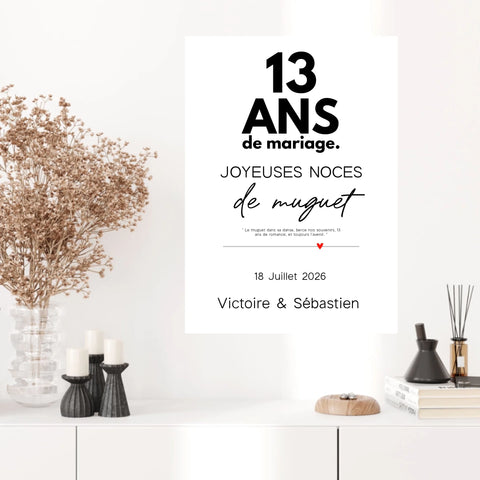 Affiche Personnalisée Noces De Muguet