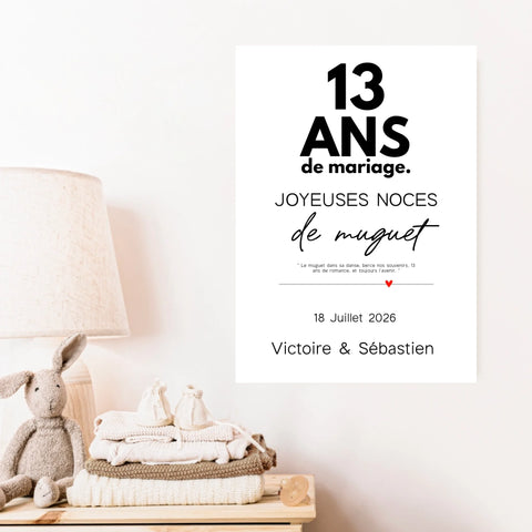 Affiche Personnalisée Noces De Muguet