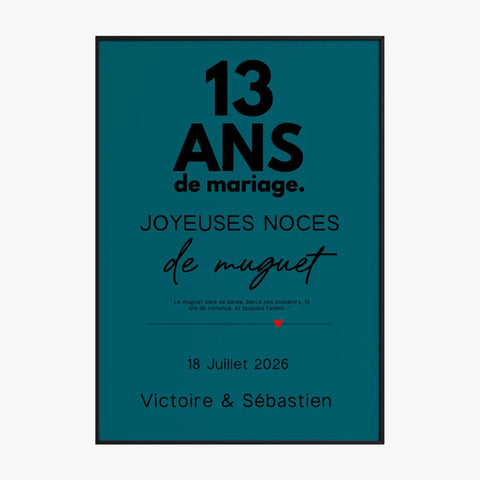 Affiche Personnalisée Noces De Muguet
