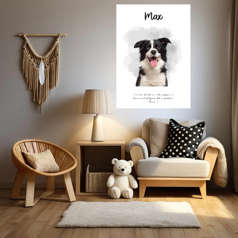 Affiche Personnalisée Portrait Photo Animal