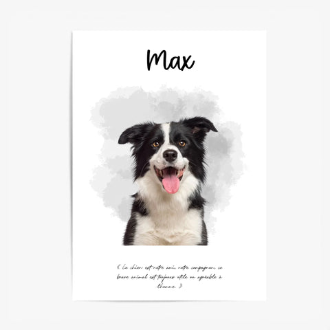 Affiche Personnalisée Portrait Photo Animal
