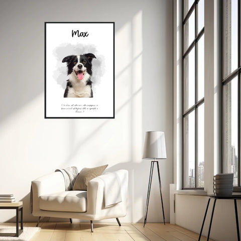 Affiche Personnalisée Portrait Photo Animal