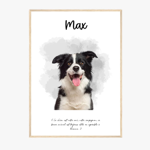 Affiche Personnalisée Portrait Photo Animal