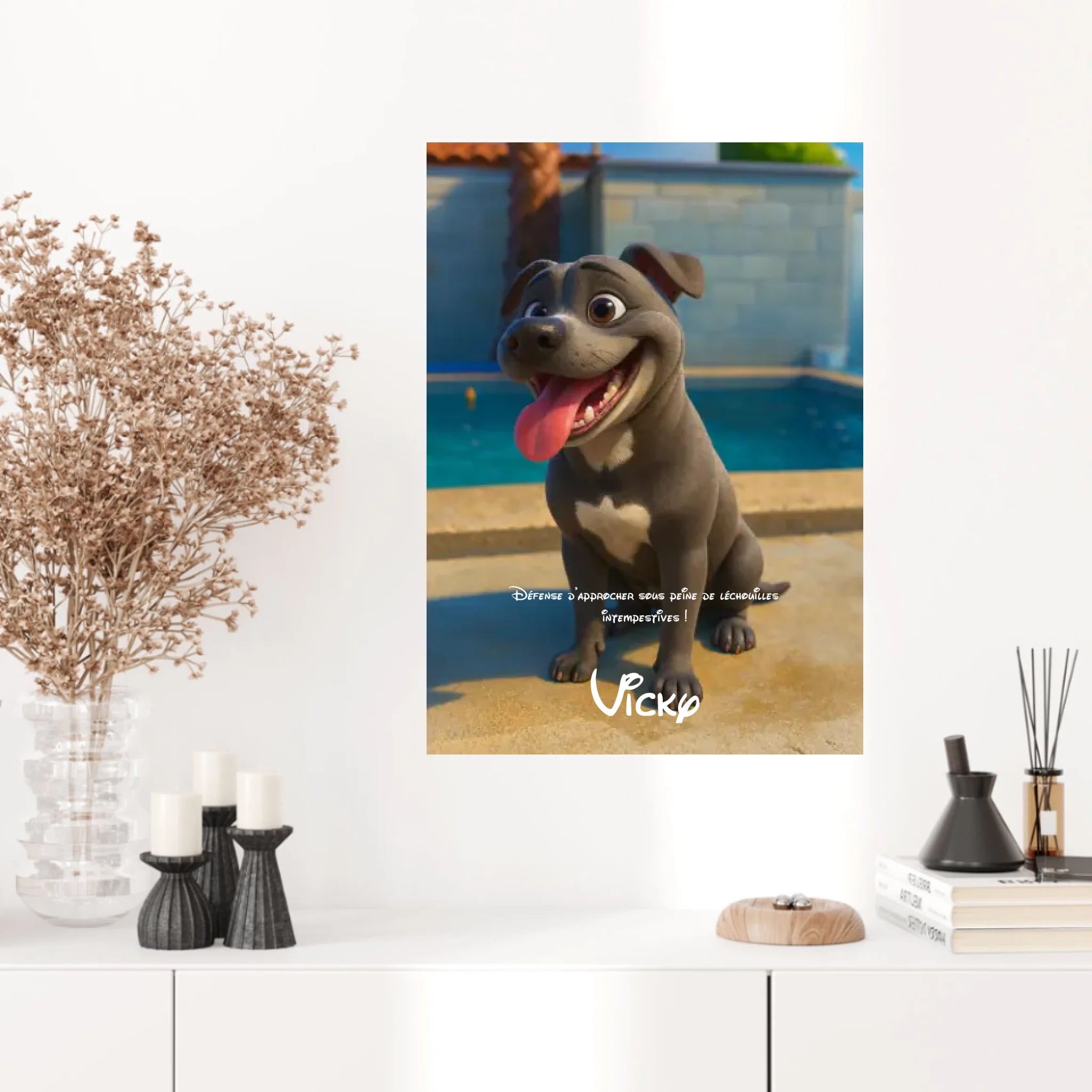 Affiche Personnalisée Animaux Style Pixar