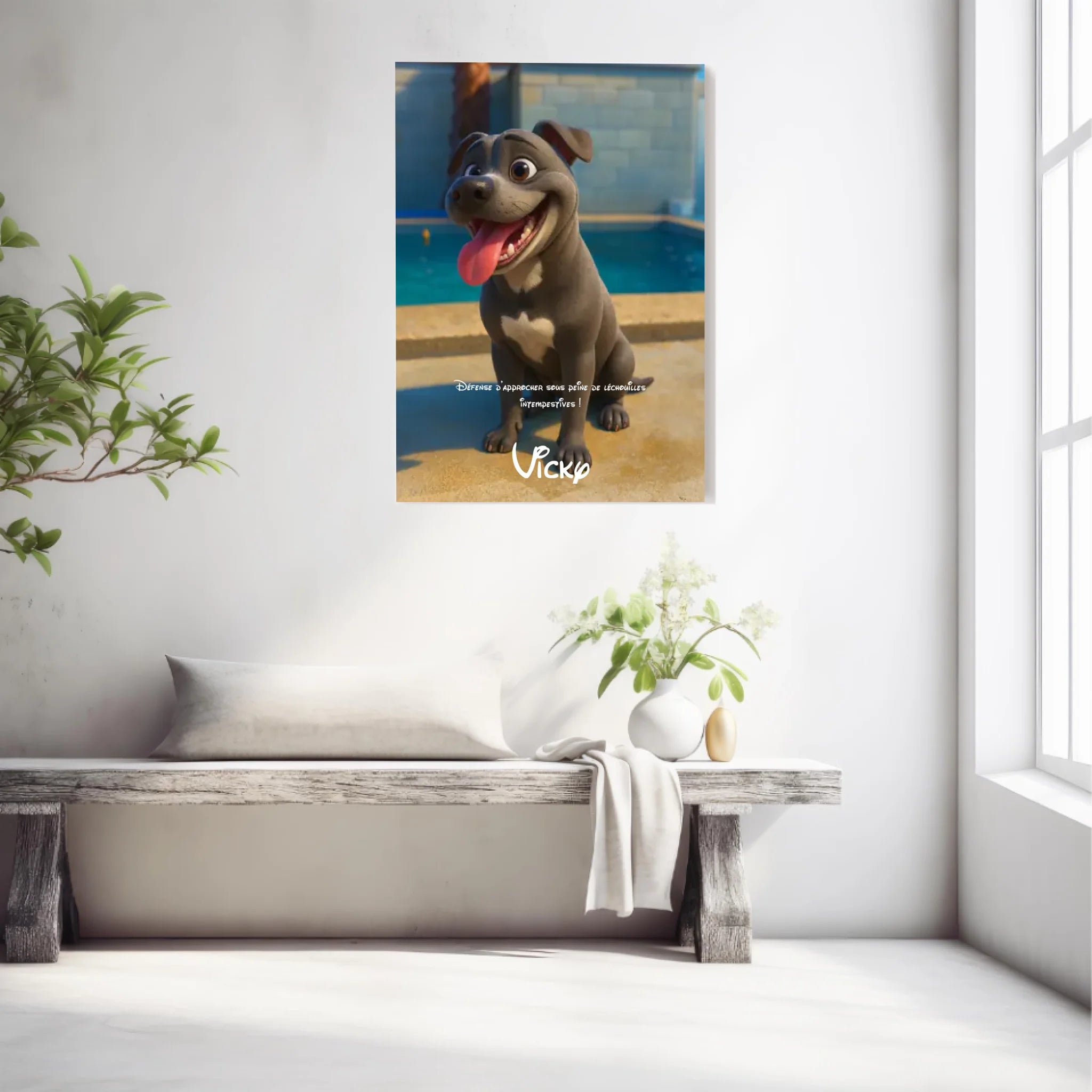Affiche Personnalisée Animaux Style Pixar