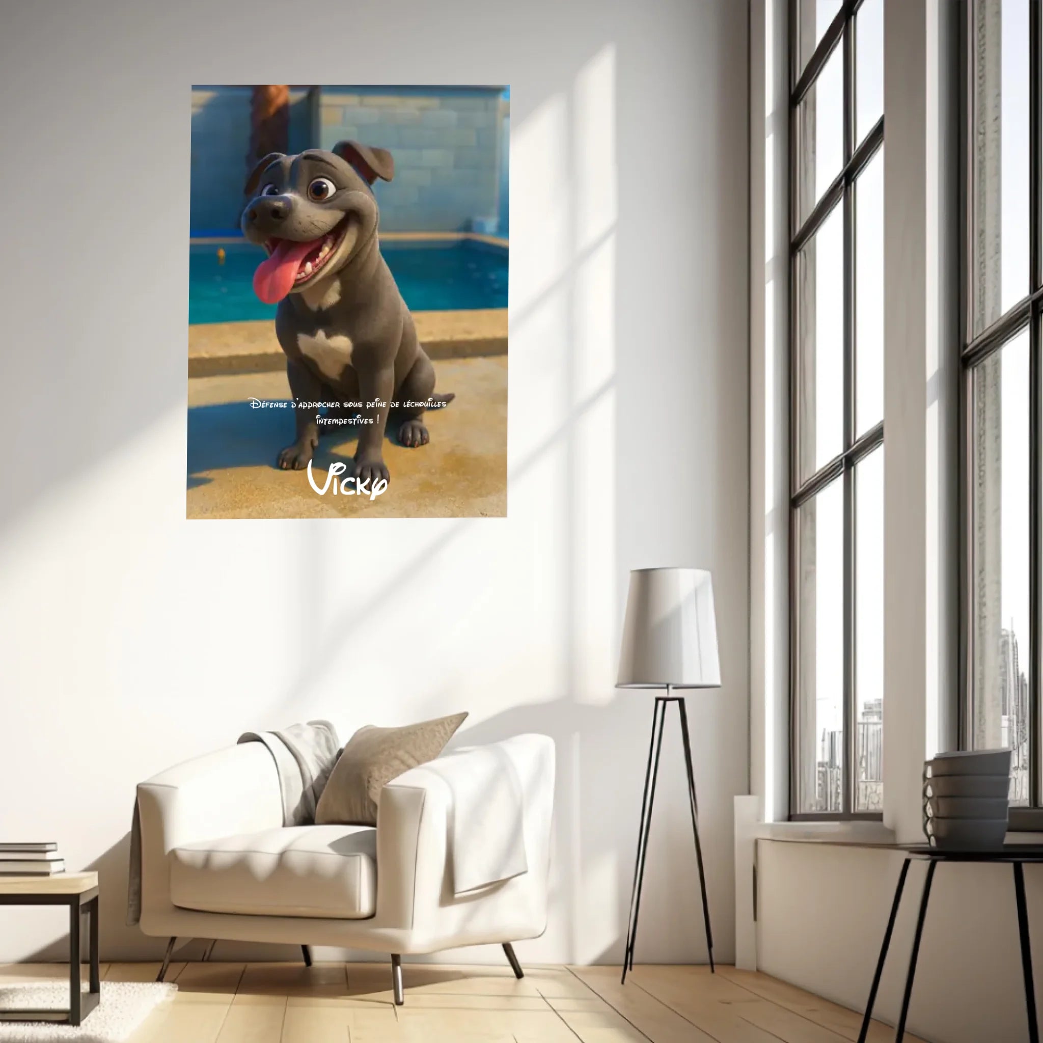 Affiche Personnalisée Animaux Style Pixar