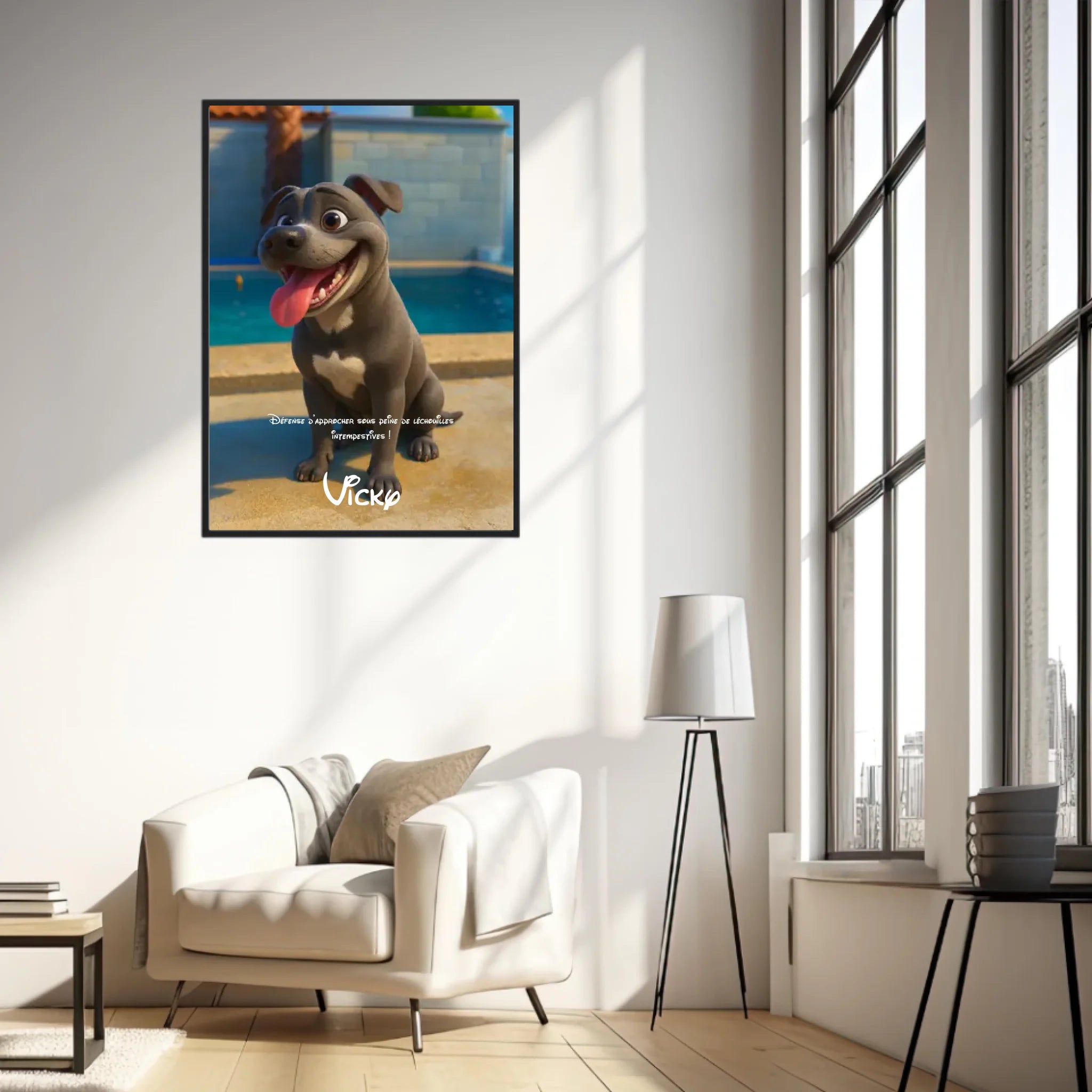 Affiche Personnalisée Animaux Style Pixar