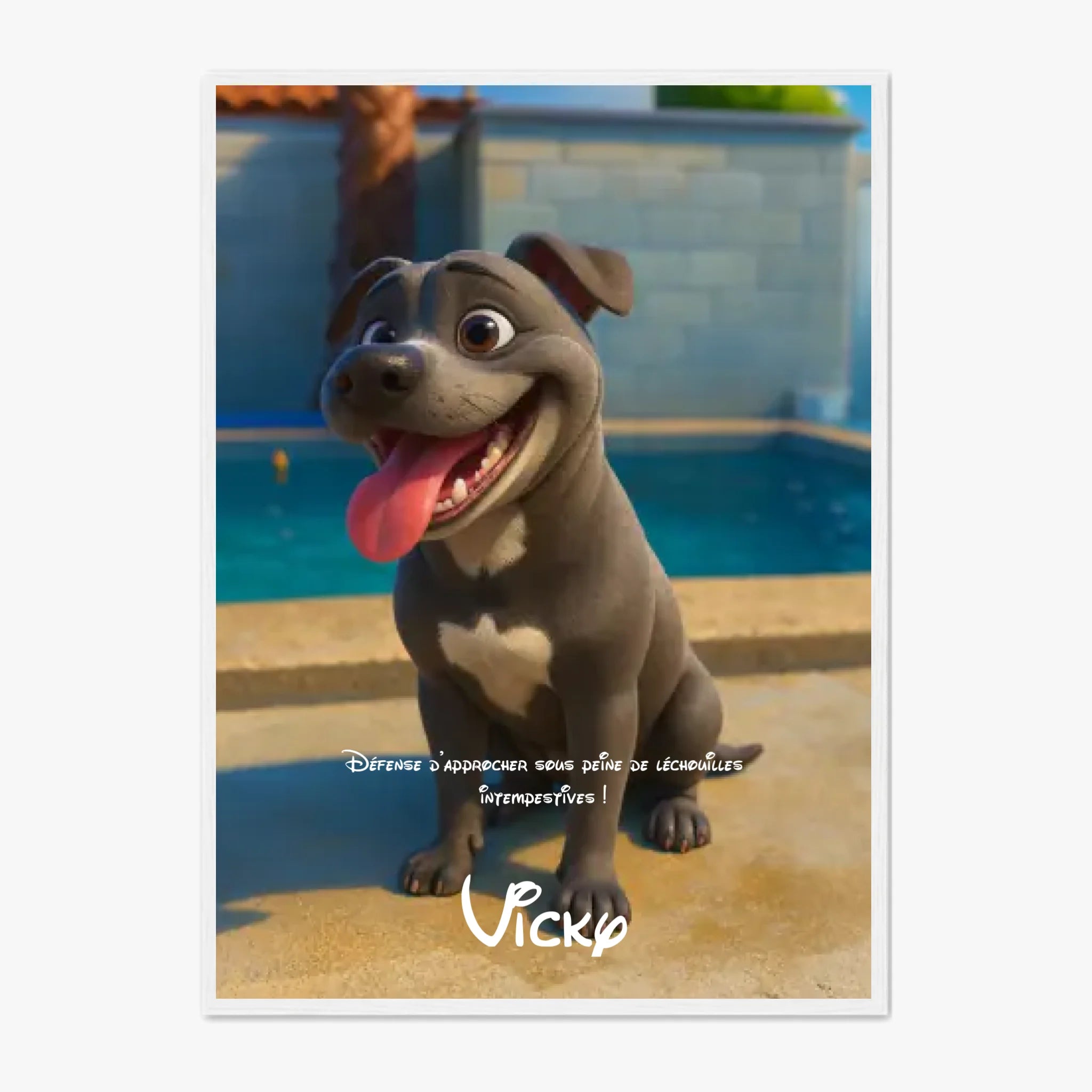 Affiche Personnalisée Animaux Style Pixar