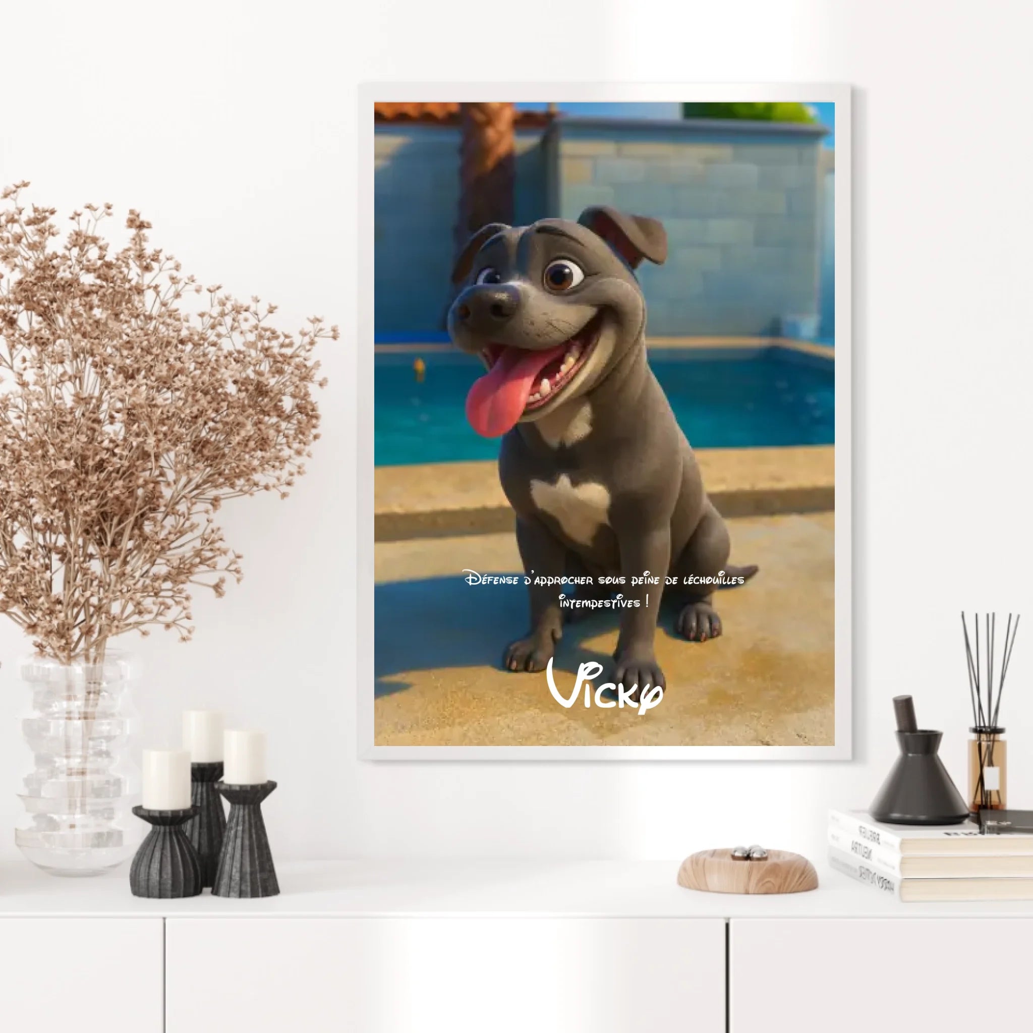 Affiche Personnalisée Animaux Style Pixar