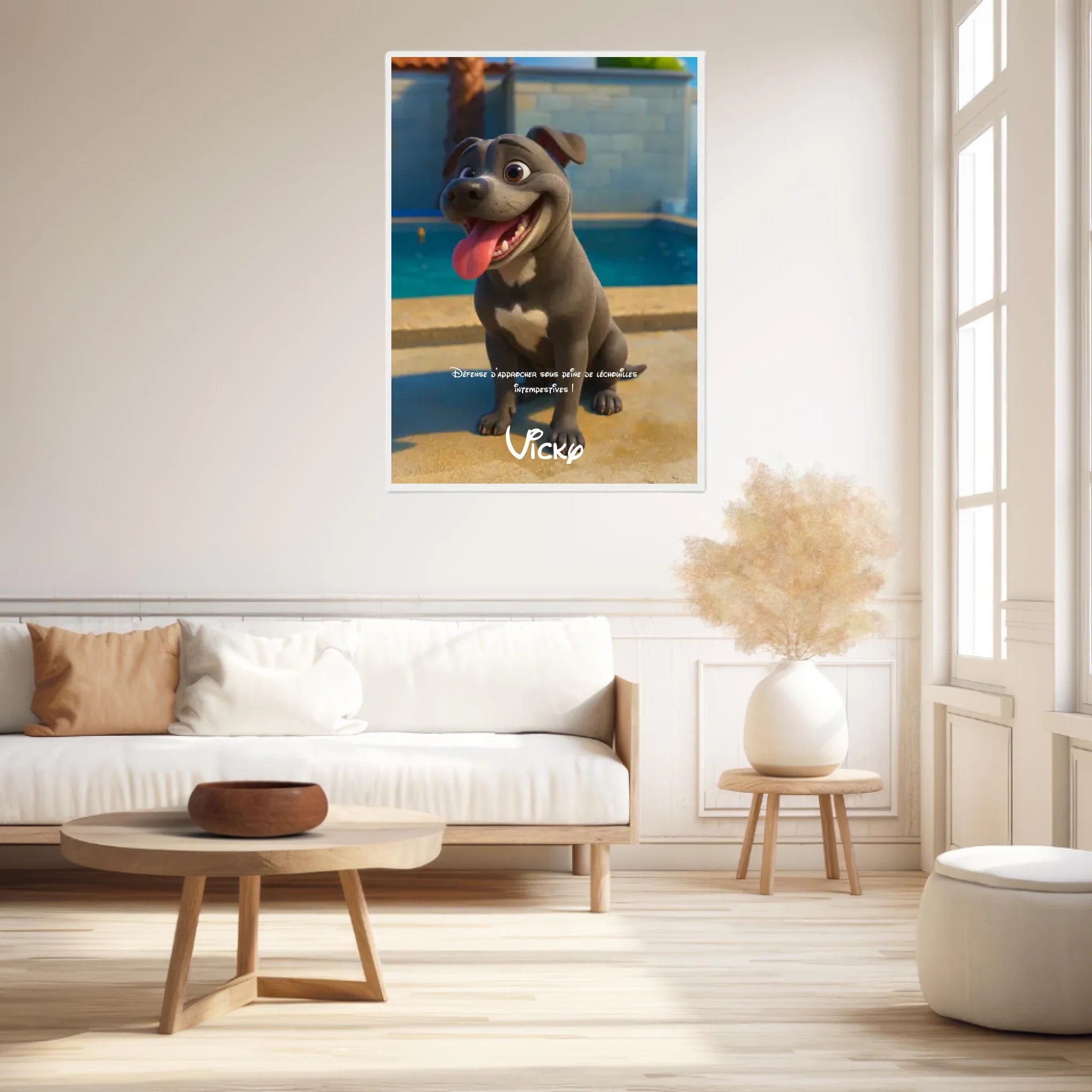 Affiche Personnalisée Animaux Style Pixar